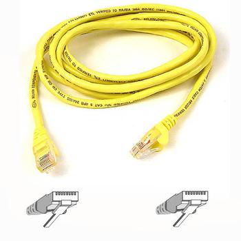 BELKIN CAT 5 PATCH CABLE 50CM MOULDED SNAGLESS YELLOW NS (A3L791B50CM-YLS $DEL)