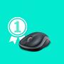 LOGITECH M 185 Cordless Notebook Mouse USB schwarz / grau (910-002238)
