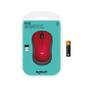 LOGITECH M 185 Cordless Notebook Mouse USB black / red (910-002240)