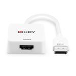 LINDY 38303 video cable adapter 0.095 m HDMI Type A (Standard) DisplayPort White (38303)