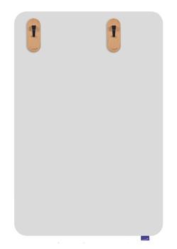 LEGAMASTER WOODEN whiteboard paper hook magnetic 2pcs (7-122825)