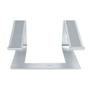 STARTECH LAPTOP STAND FOR DESK - STAND FOR LAPTOP - ANGLED - 5KG ACCS (LAPTOP-STAND-SILVER)