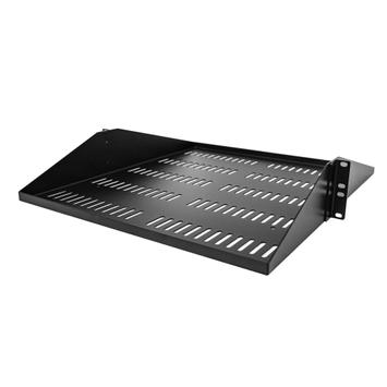StarTech 2U Vented Server Rack Shelf, Center Mount 20in Deep Fixed Cantilever Tray, Rackmount Shelf for 19" AV/ Data/ Network Equipment w/ Cage Nuts & Screws, 200lbs Weight Capacity - 2U Network Rack Shelf - rac (SHELF-2U-20-CENTER-V)