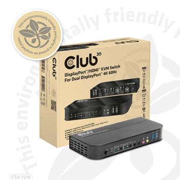 CLUB 3D Displayport/ Hdmi Kvm Switch (CSV-7210)