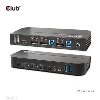 CLUB 3D Displayport/ Hdmi Kvm Switch (CSV-7210)