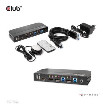 CLUB 3D Displayport/ Hdmi Kvm Switch (CSV-7210)