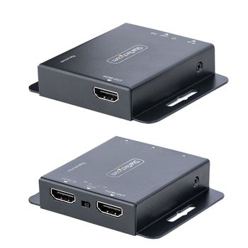 STARTECH HDMI Extender over CAT6/CAT5 4K 30Hz/ 130ft PoC HDMI over Ethernet Extender HDMI Transmitter and Receiver kit IR Exten (EXTEND-HDMI-4K40C6P1)
