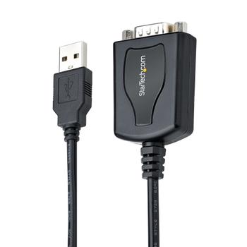 STARTECH StarTech.com 3ft USB to Serial Cable with COM Port Retention DB9 Male RS232 to USB Converter (1P3FPC-USB-SERIAL)
