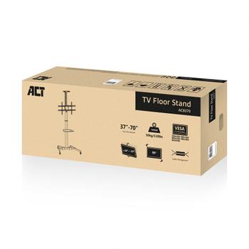 ACT AC8370 Monitorstandaard Hoogteverstelbaar 70 " 910 x 683 x 2.180 mm Zwart (AC8370)
