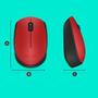LOGITECH Mouse Logitech Wireless Mouse M171 Red 910-004641 (Retail) (910-004641)