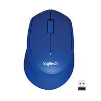 Logitech M330 SILENT PLUS - mus - 2.4 GHz - blå
