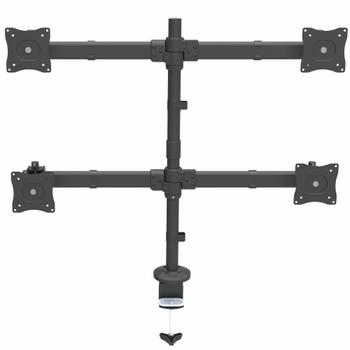 STARTECH Desk-Mount Quad-Monitor Arm - Articulating - Heavy Duty Steel (ARMQUAD)