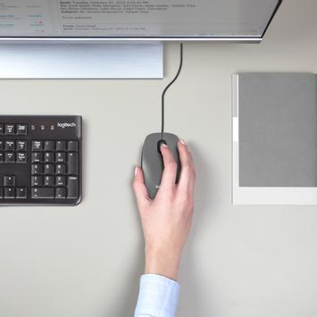 Logitech M100 - mus - full størrelse - USB - svart (910-006652)