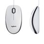 LOGITECH h M100 - Mouse - full size - right and left-handed - optical - 3 buttons - wired - USB (910-006764)