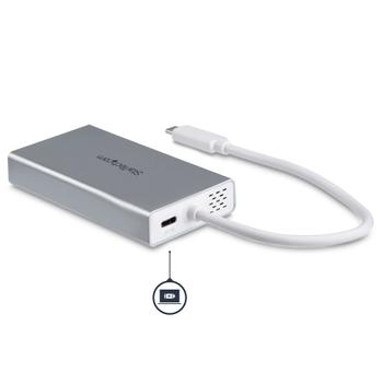 STARTECH USB-C Multiport Adapter w/ PD - 4K HDMI GbE USB 3.0 - Silver (DKT30CHPDW)
