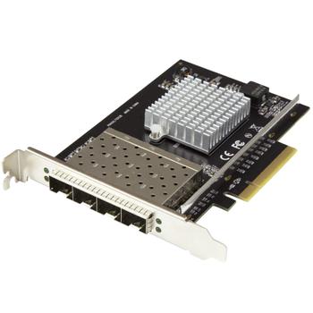 STARTECH 4 PORT PCIE NETWORK CARD WITH OPEN SFP+ - INTEL XL710 CHIP CTLR (PEX10GSFP4I)