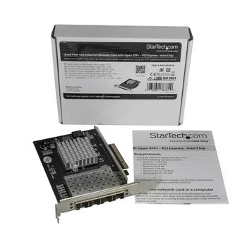 STARTECH Quad-Port SFP+ Server Network Card - PCI Express - Intel XL710 Chip (PEX10GSFP4I)