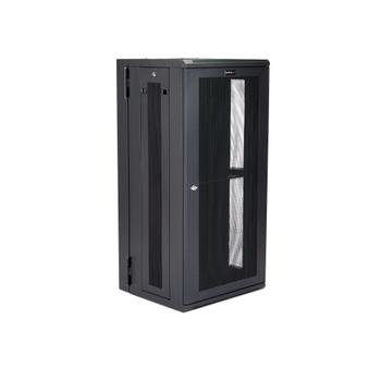 STARTECH StarTech.com 26U 19" Wall Mount Network Cabinet, 16" Deep Hinged Locking IT Network Switch Depth Enclosure,  Assembled Vented Computer Equipment Data Rack with Shelf & Flexible Side Panels - 26U Vented (RK2620WALHM)