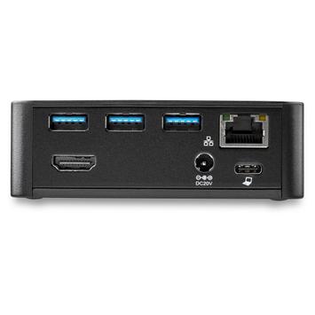 StarTech USB-C Dock, USB Type-C Laptop Docking Station w/ Single 4K 30Hz HDMI, 85W Power Delivery, 4-Port USB 3.0 Hub, Gigabit Ethernet (GbE), Audio, Compact USB 3.1 Gen 1 Type-C Dock - USB-C Docking Station ( (DK30CHDPDUE)