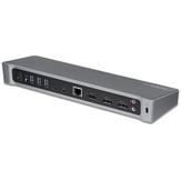StarTech Triple-Monitor 4K USB-C Dock with 5x USB 3.0 Ports - 100W PD - dokkingstasjon - HDMI, DP (DK30CH2DEPUE)