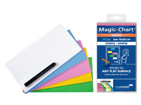 LEGAMASTER Magic-Chart notes 10x20cm assorted 500pcs (7-159499)