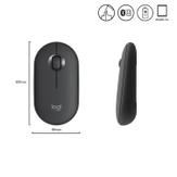 Logitech Pebble M350 - mus - Bluetooth,  2.4 GHz - grafitt (910-005718)