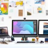 Logitech MX Master 3 for Mac - mus - Bluetooth,  2.4 GHz - romgrå (910-005696)