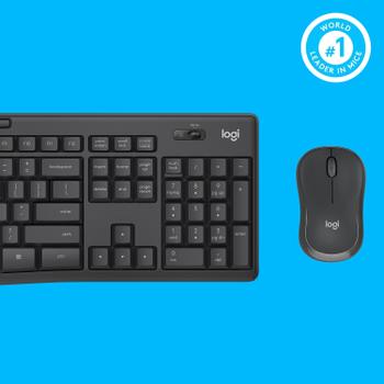 LOGITECH MK295 SILENT WRLS COMBO G - US GRAPHITE - US INTL - INTNL WRLS (920-009800)