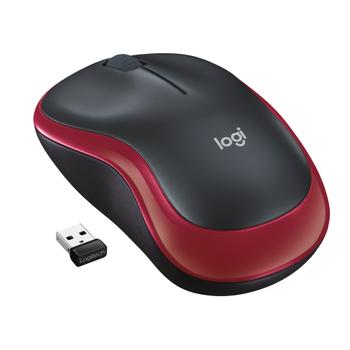 LOGITECH Mouse Wireless Red M185 (910-002240)