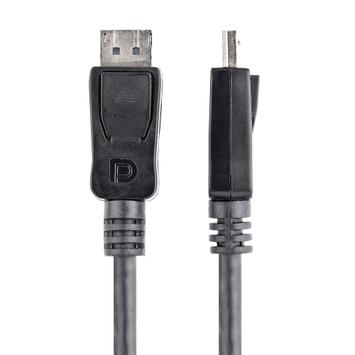 StarTech DisplayPort 1.2 Cable w/ Latches - 6ft / 2m - HBR2 - 4K x 2K Display - Certified DP to DP Video Cable M/M (DISPLPORT6L) - DisplayPort-kabel - 1.8 m (DISPLPORT6L)