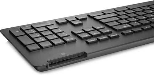 HP Business Slim - Keyboard - with Smart Card reader - USB - UK layout - black (Z9H48AA#ABU)