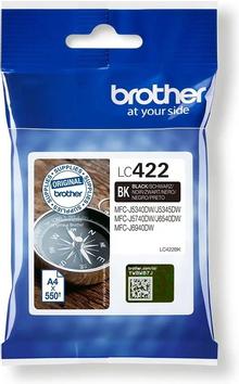Brother LC422 - svart - original - blekkpatron (LC422BK)