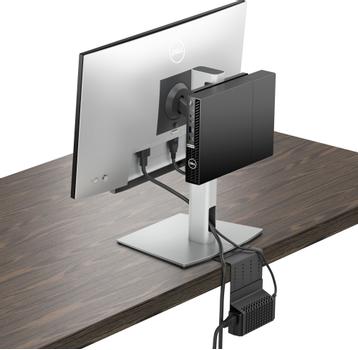DELL Micro Form Factor All-in-One Stand MFS22 - Monitor-/ Desktop-Ständer (19"-27") - Silber (DELL-MFS22)