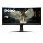 BENQ EW3880R - LED monitor - curved - 37.5" - 3840 x 1600 WQHD+ @ 60 Hz - IPS - 300 cd/m² - 1000:1 - HDR10 - 4 ms - 2xHDMI, DisplayPort, USB-C - speakers with subwoofer - metallic brown