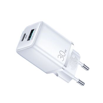 SIGN Mini Quick Charger USB & USB-C, PD & Q.C3.0, 3A, 30W - White (SN-QP303)