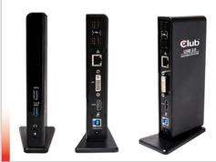 Club 3D SenseVision USB 3.0 Dual Display Docking Station - dokkingstasjon - USB - DVI, HDMI