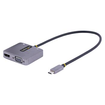 STARTECH StarTech.com USB C Video Adapter HDMI VGA 4K HDR PD (122-USBC-HDMI-4K-VGA)