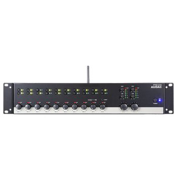 AUDAC Forforsterker PRE220 8 mik/linje 2 linje BT inn 2 ut Mon/Ste (PRE220)
