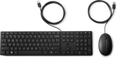 HP P Desktop 320MK - Keyboard and mouse set - UK - for HP 34, Elite Mobile Thin Client mt645 G7, EliteBook 830 G6