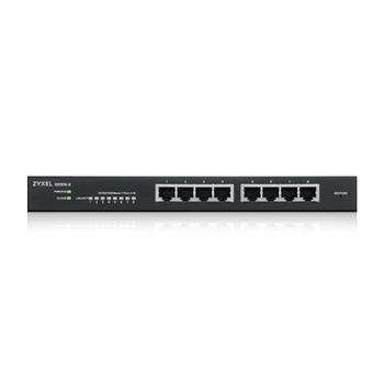 ZYXEL GS1915-8 8-port GbE Smart hybrid mode Switch standalone or NebulaFlex Cloud desktop fanless (GS1915-8-EU0101F)
