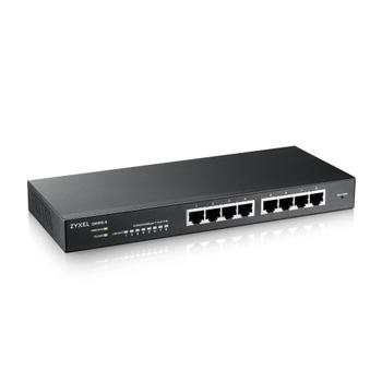 ZYXEL GS1915-8 8-port GbE Smart hybrid mode Switch standalone or NebulaFlex Cloud desktop fanless (GS1915-8-EU0101F)