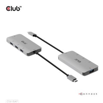 CLUB 3D USB GEN2 TYPE-C TO 10GBPS 4XUSB TYPE-A ALUMINIUM CASING HUB (CSV-1547)