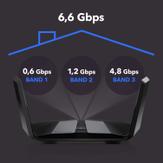 Netgear RAX70 - trådløs ruter - Wi-Fi 6 - stasjonær (RAX70-100EUS)