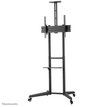 Neomounts by Newstar Mobile Floor Stand incl. AV- and cam shelf height adjustable 128.5-145cm (FL50-550BL1)