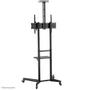 Neomounts by Newstar Mobile Floor Stand incl. AV- and cam shelf height adjustable 128.5-145cm (FL50-550BL1)