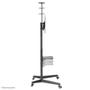 Neomounts by Newstar Mobile Floor Stand incl. AV- and cam shelf height adjustable 128.5-145cm (FL50-550BL1)