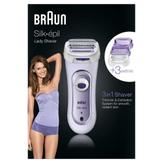Braun Silk-épil Lady Shaver 5-560 Silk-épil Lady Shaver 5-560 Lilla – 3-i-1 Trådløst Elektrisk Barbermaskin (192633)