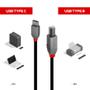LINDY 0.5m USB 2.0 Type C to B cable Factory Sealed (36940)