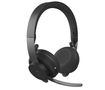 LOGITECH h Zone Wireless - Headset - on-ear - Bluetooth - wireless - active noise cancelling - noise isolating - graphite - Certified for Microsoft Teams (981-000859)