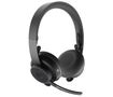 LOGITECH h Zone Wireless Plus - Headset - on-ear - Bluetooth - wireless - active noise cancelling - noise isolating - graphite - Certified for Microsoft Teams